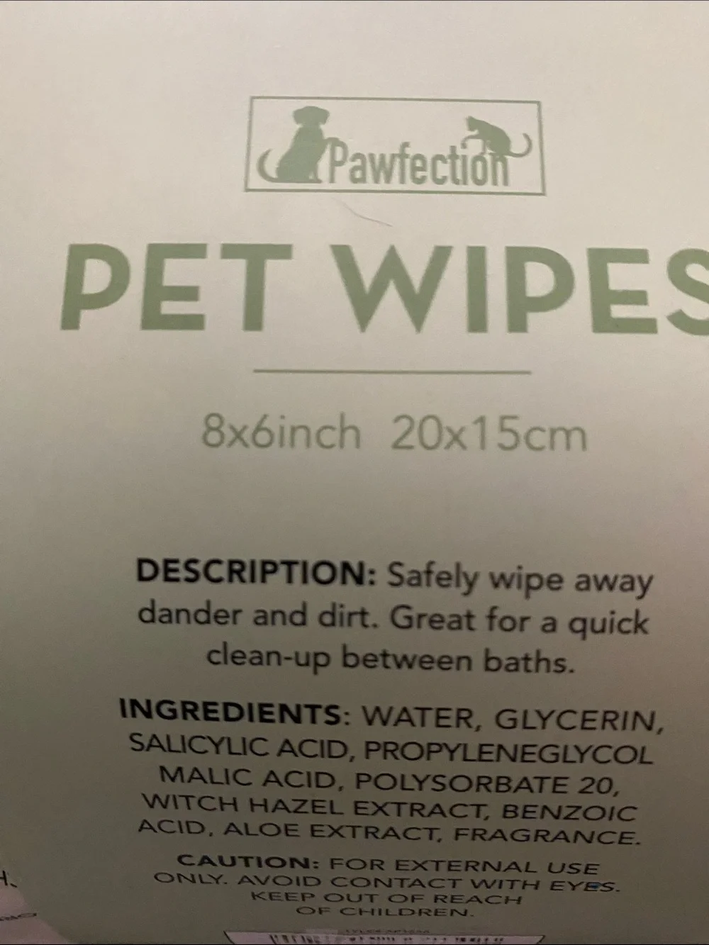 Pawfection Pet Wipes - Lavender Scented (2 Pack)